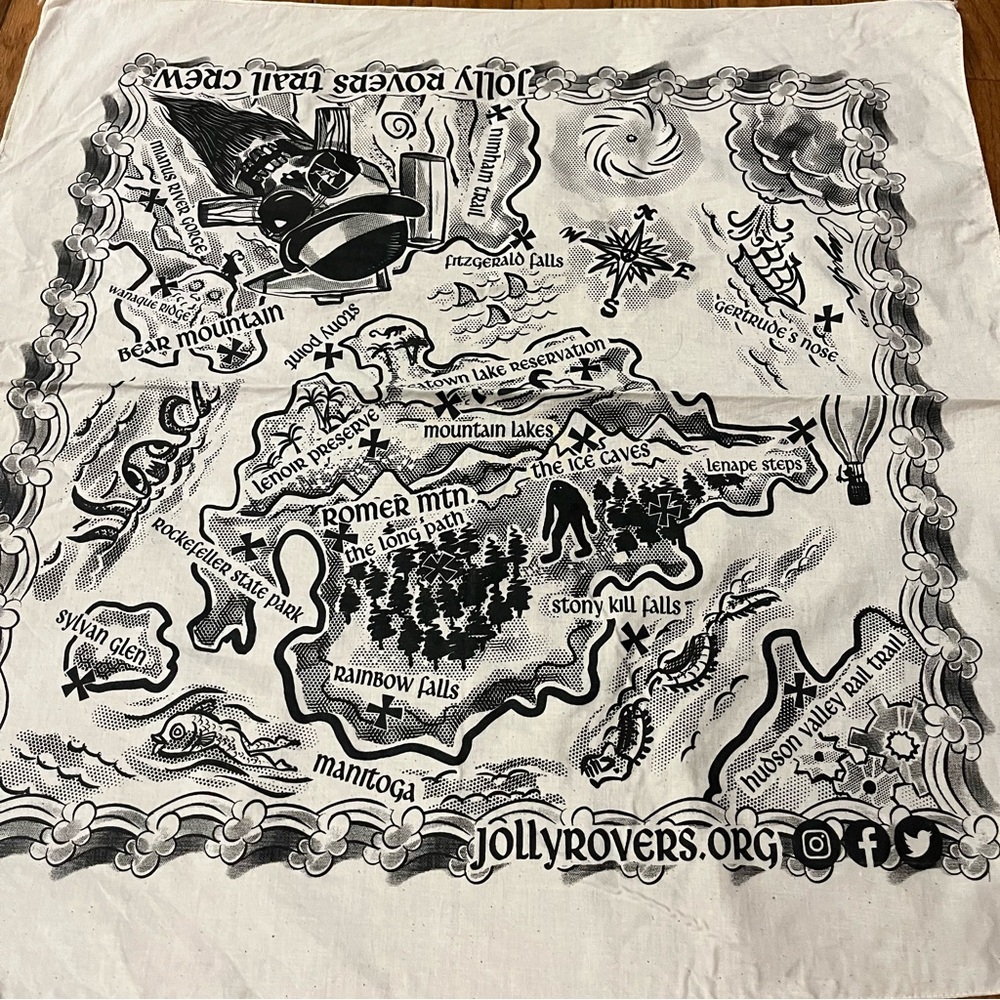 Jolly Rovers Trail Crew Scarf Bandana Hudson Valley New York